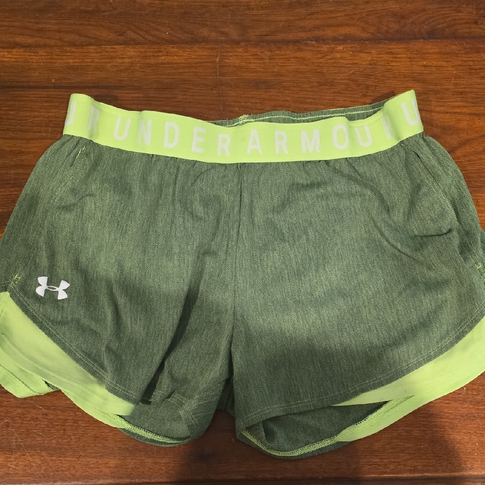 Under Armour Women's Olive Green Athletic Shorts